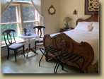 Photo of Highlands Suite window at the Haliburton bed and breakfast