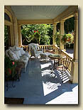 Photo of veranda with sofa at the Haliburton accommodation